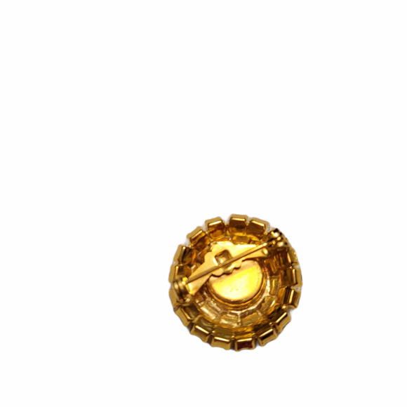 Beautiful Vintage Brooch with Purple Like Stone - Picture 3 of 5